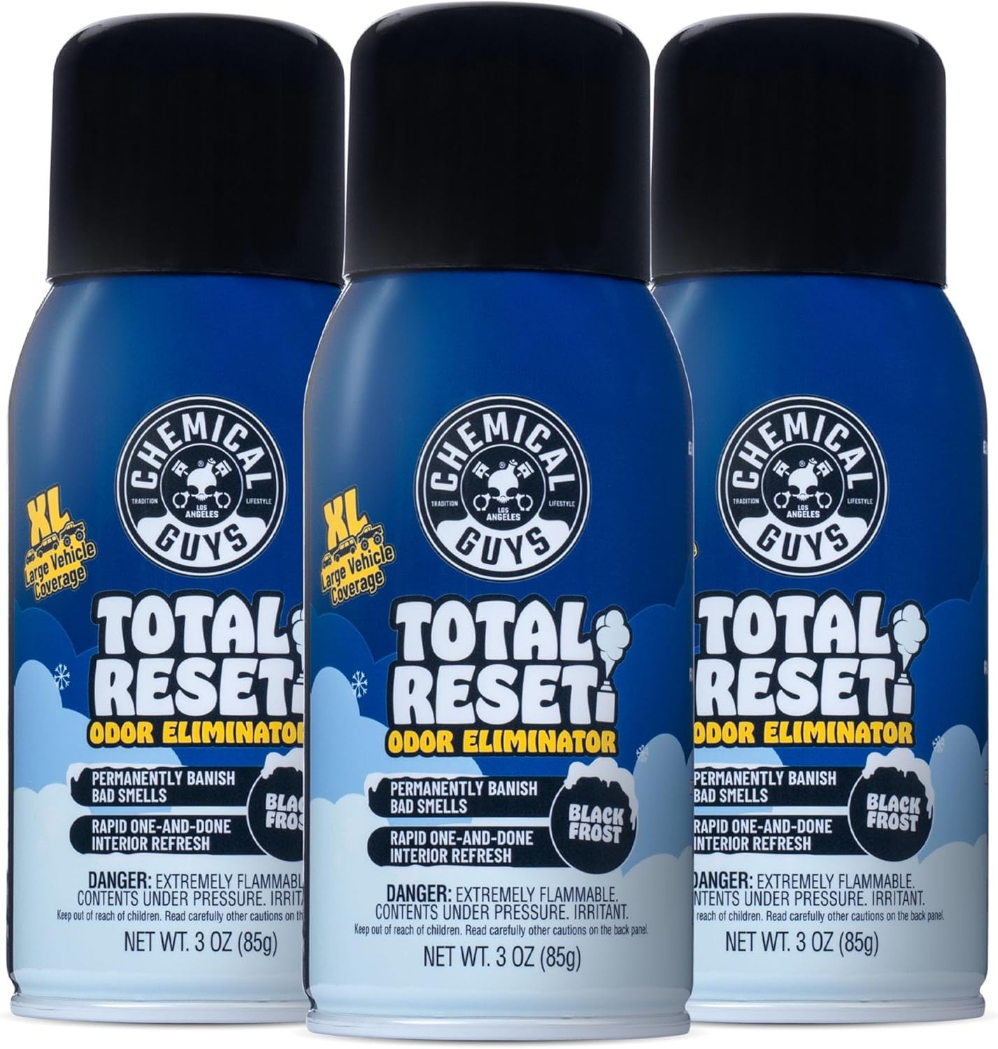 Chemical Guys - Total Reset Odor Eliminator - Black Frost Scent (3 oz) (3 Pack)