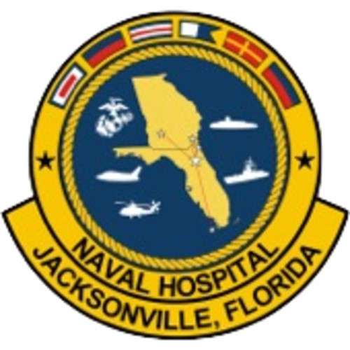 5" NAVY NAVAL HOSPITAL JACKSONVILLE FLORIDA EMBROIDERED PATCH
