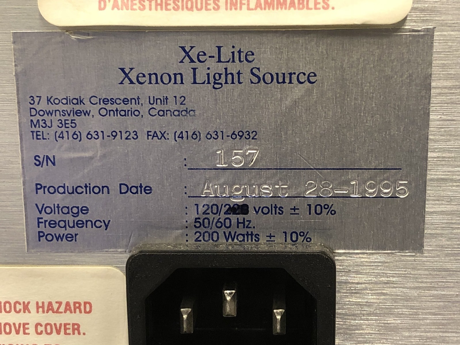 OTI Ophthalmic Technologies XE-Lite Xenon Light Source