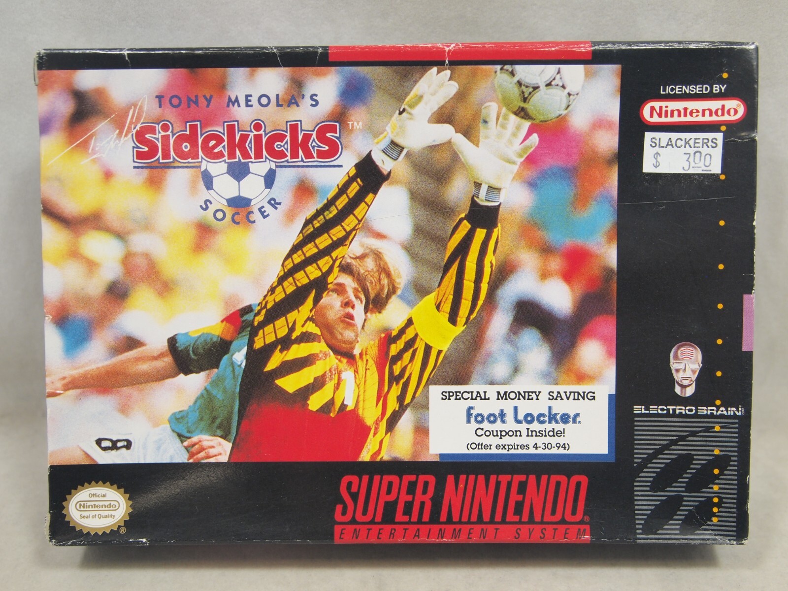 Tony Meola's Sidekicks Soccer (Super Nintendo | SNES) Authentic BOX ONLY