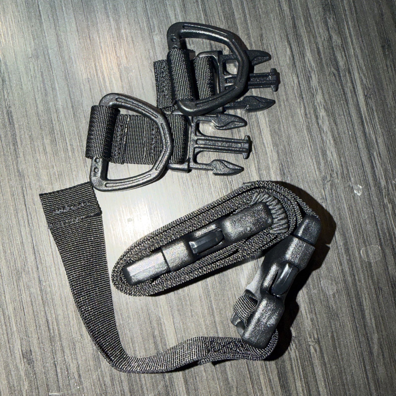 Buckle Loop Around + D-Ring RMP Strap Black (Headrest) New