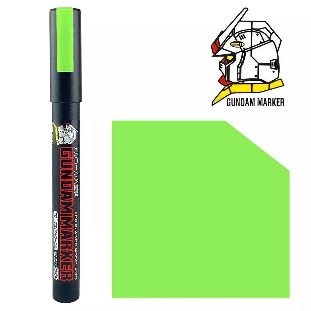 Fluorescent Green Gundam Marker GM15 250 Bandai Mr Hobby