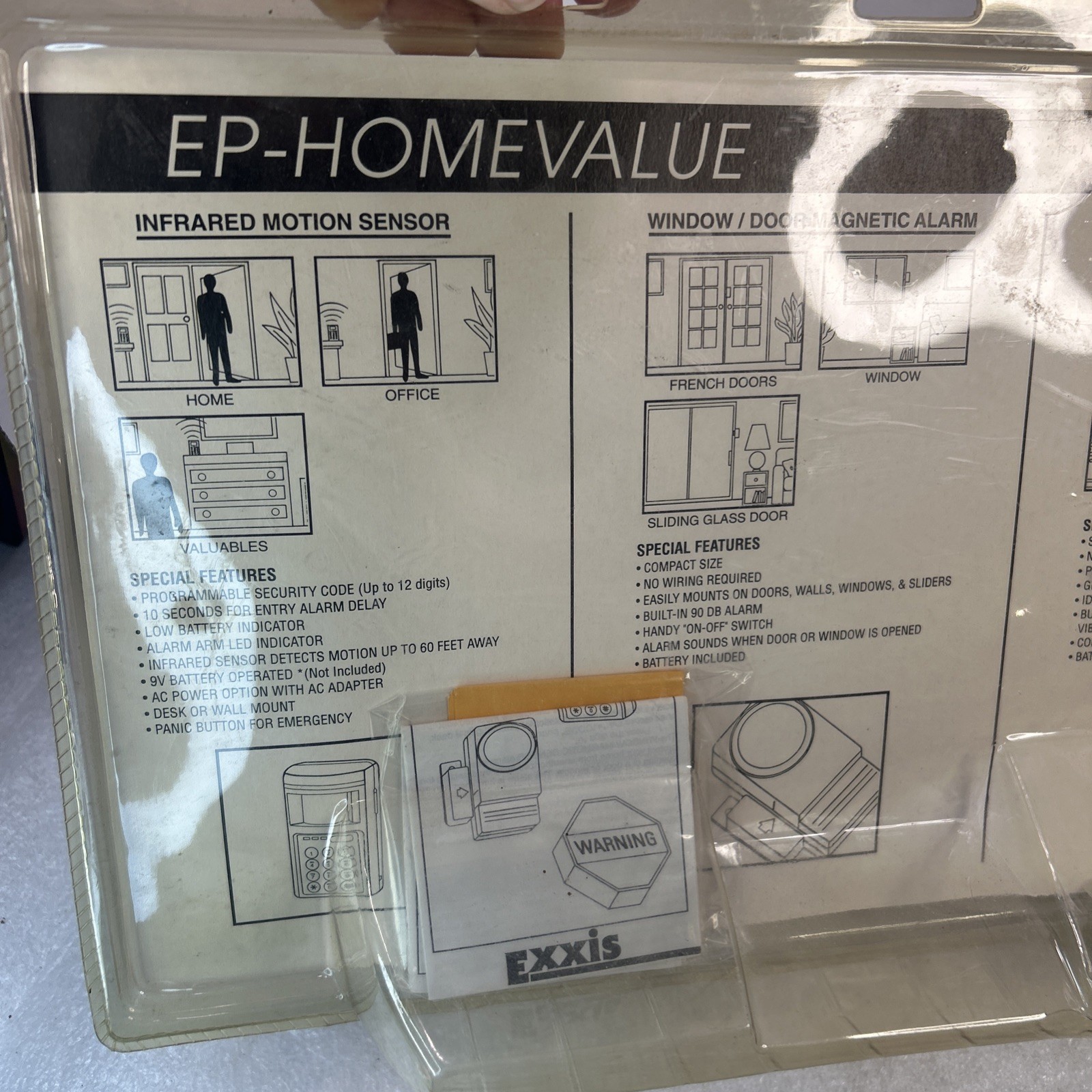 Exxis Home Protection Value Pack Door Alarm System Read