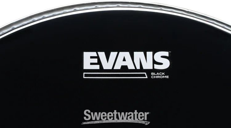 Evans TT15CHR Black Chrome Tom Batter Head - 15"