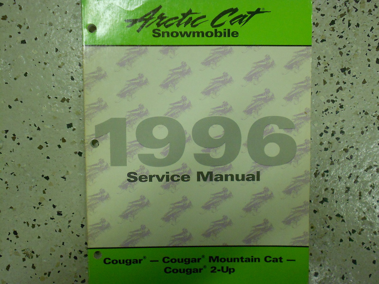 1996 Arctic Cat Cougar 2-UP Mountain Cat Service Repair Shop Manual OEM 2255-309