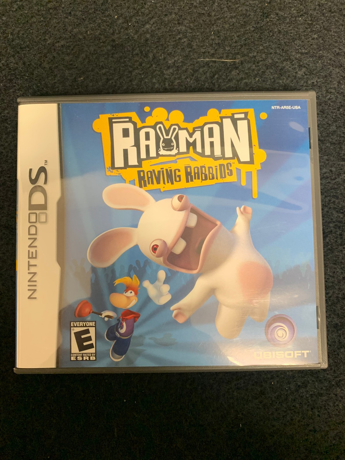 Rayman Raving Rabbids Nintendo DS Empty Case & Manual ONLY (no game)