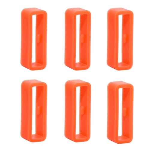 Watch Strap Holder Loop Replacement - Silicone Watch Band Loop Light Orange