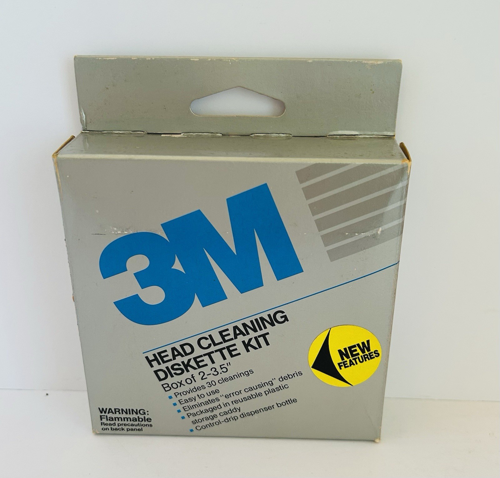 NEW ~ 3M Head Cleaning Diskette Kit ~ Box of 2 ~ 3.5" Vintage 1989 ~ NIB NOS