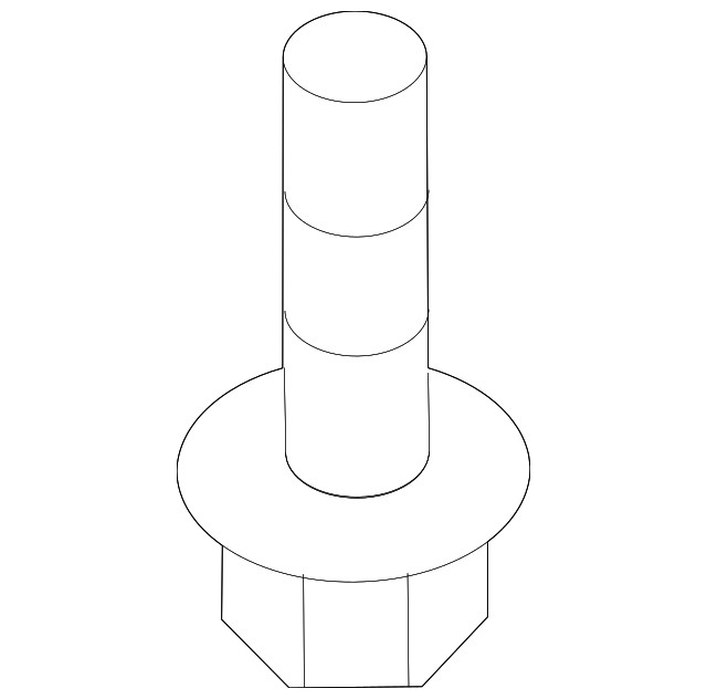 Genuine Land-Rover Radiator Support Splash Shield Bolt LR158254