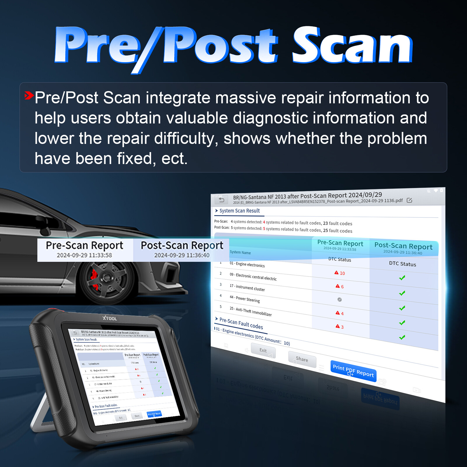 2025 XTOOL D9S Bidirectional OBD2 Scanner Full System Diagnostic Tool ECU Coding