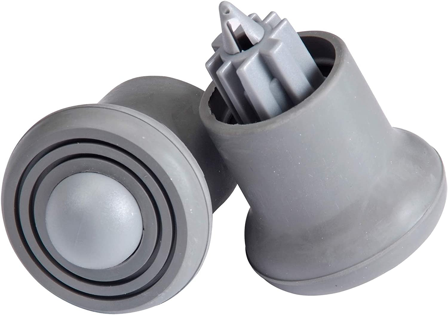Walker Glides with Auto-Brakes, Universal Fit Replacement Tips, Rubber Feet