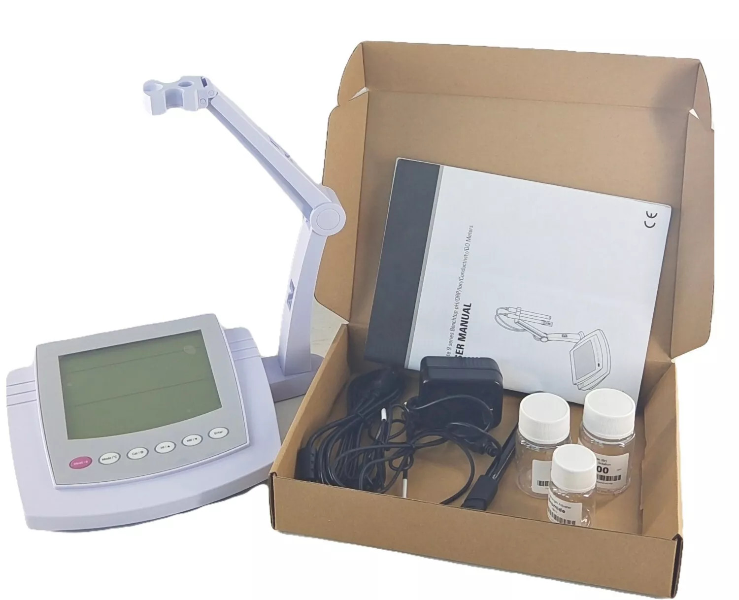 Benchtop Br Ion Meter with Standard Solution 500 Groups Data USB Interface