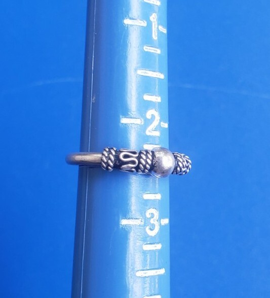 Vintage Sterling Silver 925 Toe Ring. Size 2.5 Adjustable