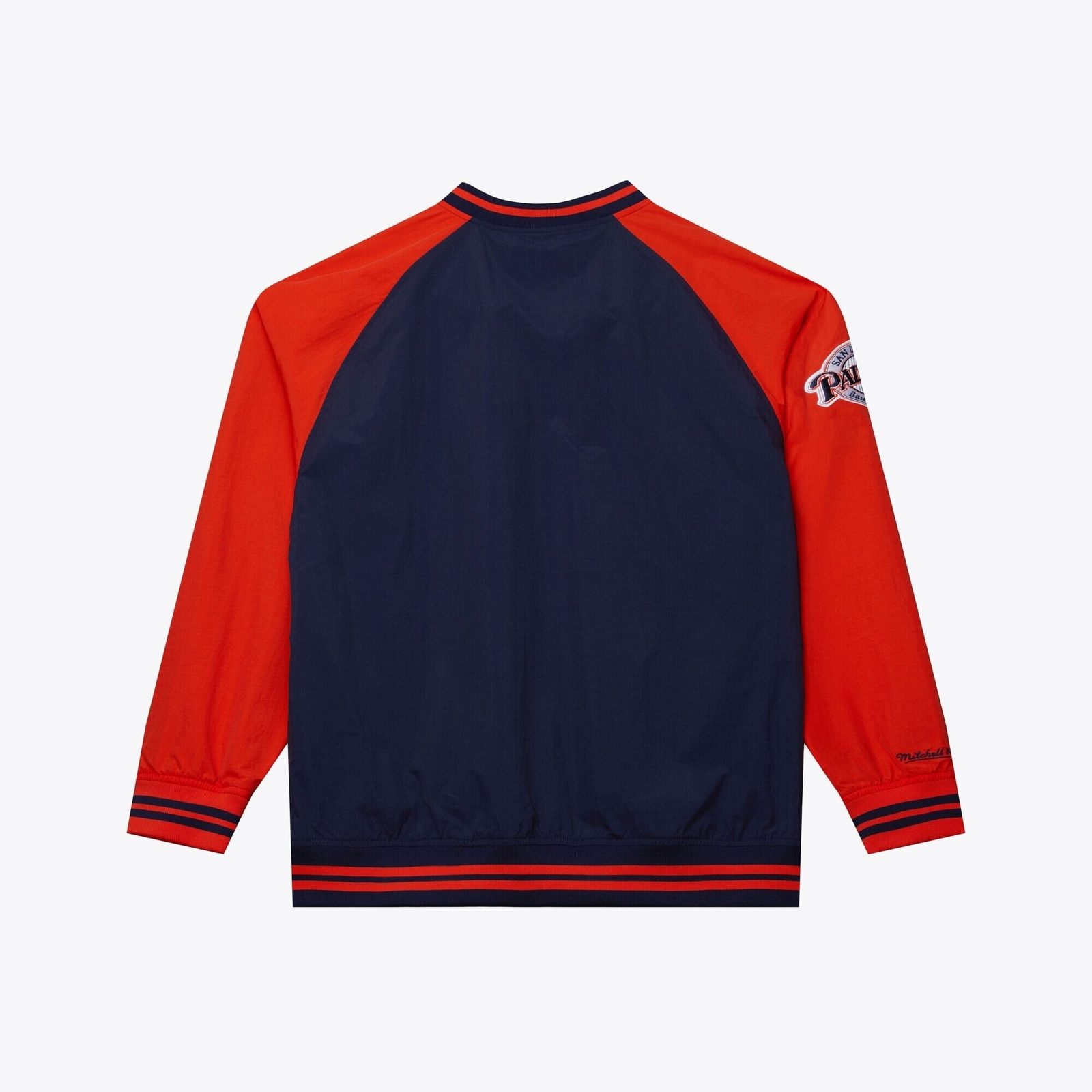 MENS MITCHELL & NESS MLB NYLON PULLOVER JACKET VINTAGE LOGO PADRES