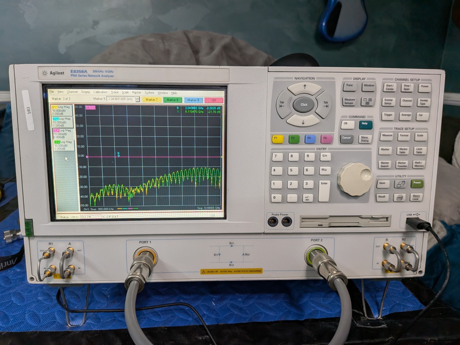 🔥 HP Keysight Agilent E8358A 9 GHz  PNA Vector Network Analyzer Vna Cal'd Op 10