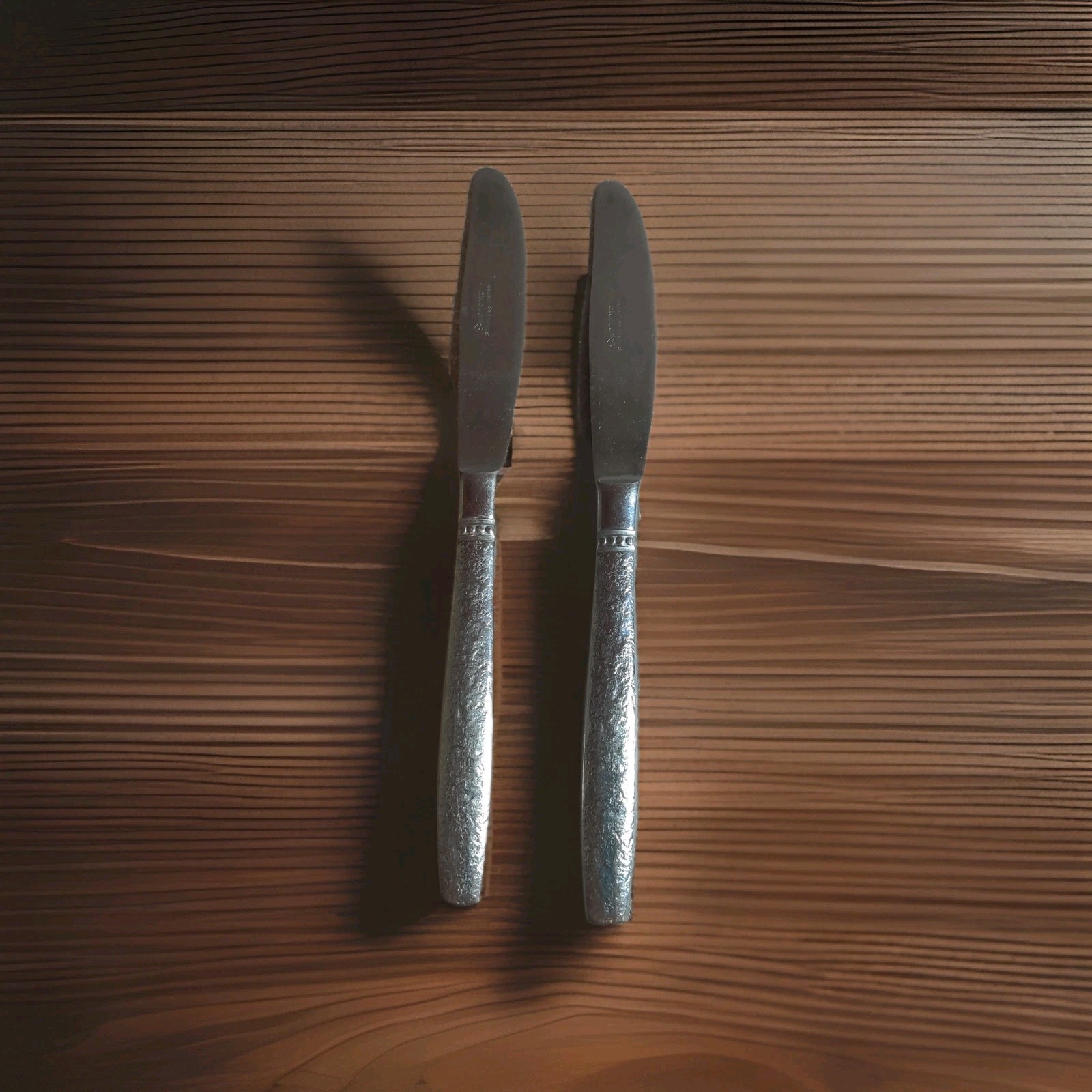 Vintage Supreme Stainless Steel Knife Set 2-Piece Silver Japan Dinner Flatware