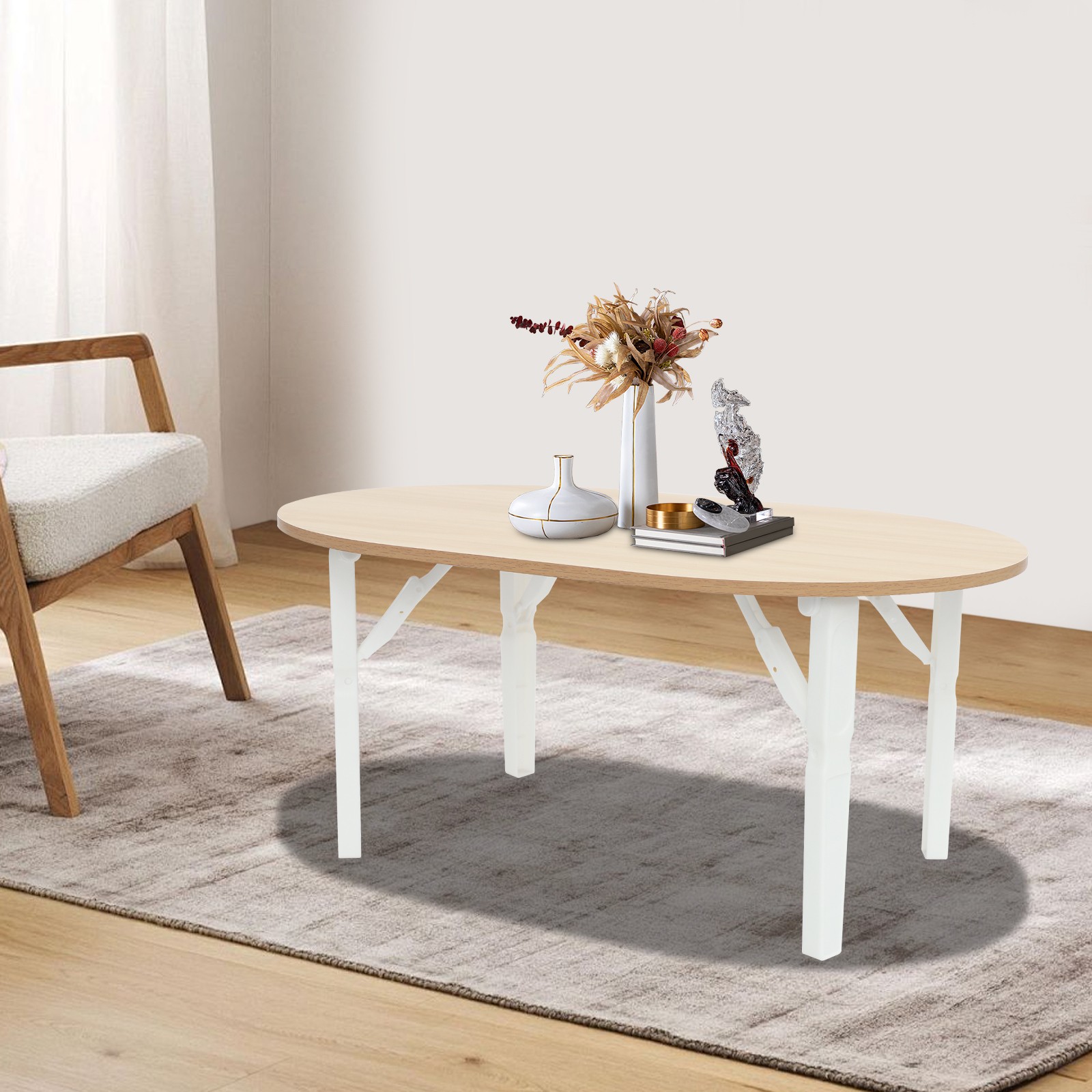 Portable Folding Coffee Table Foldable Small Coffee Table For Living Room