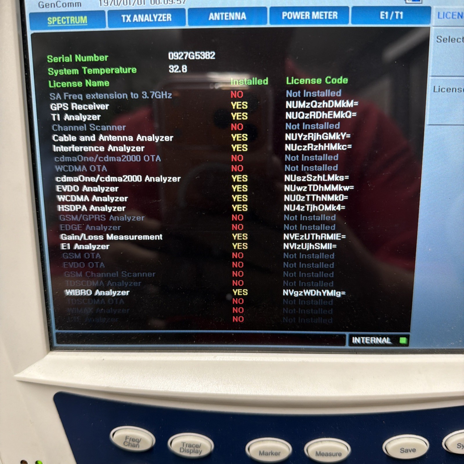 GenComm GC7105A Base Station & Cable Antenna E1 T1 Interference Analyzer WIBRO