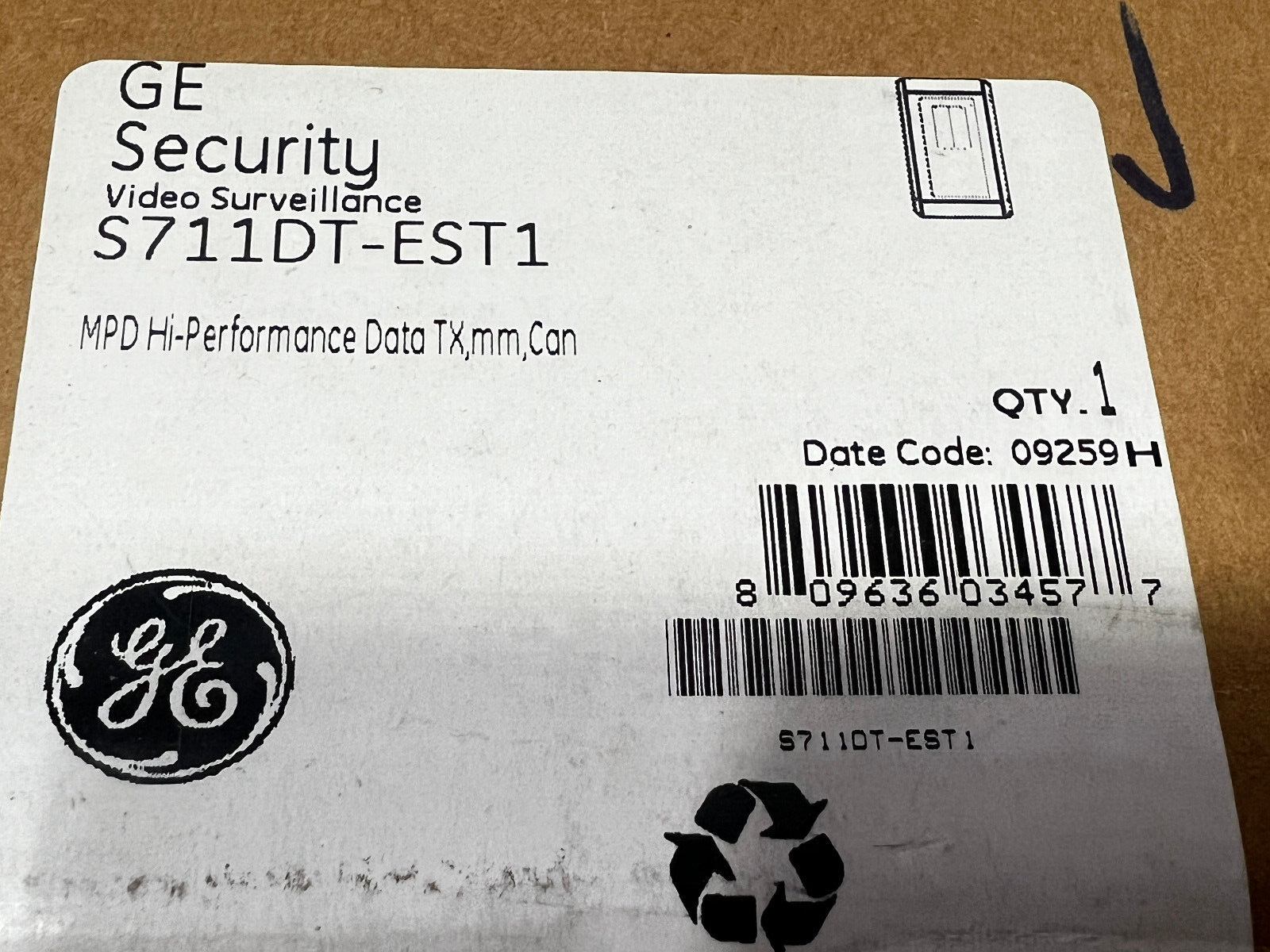 GE Security Interlogix S711DT-EST1 MM - MPD Data, Hi-Performance, Tx, Can