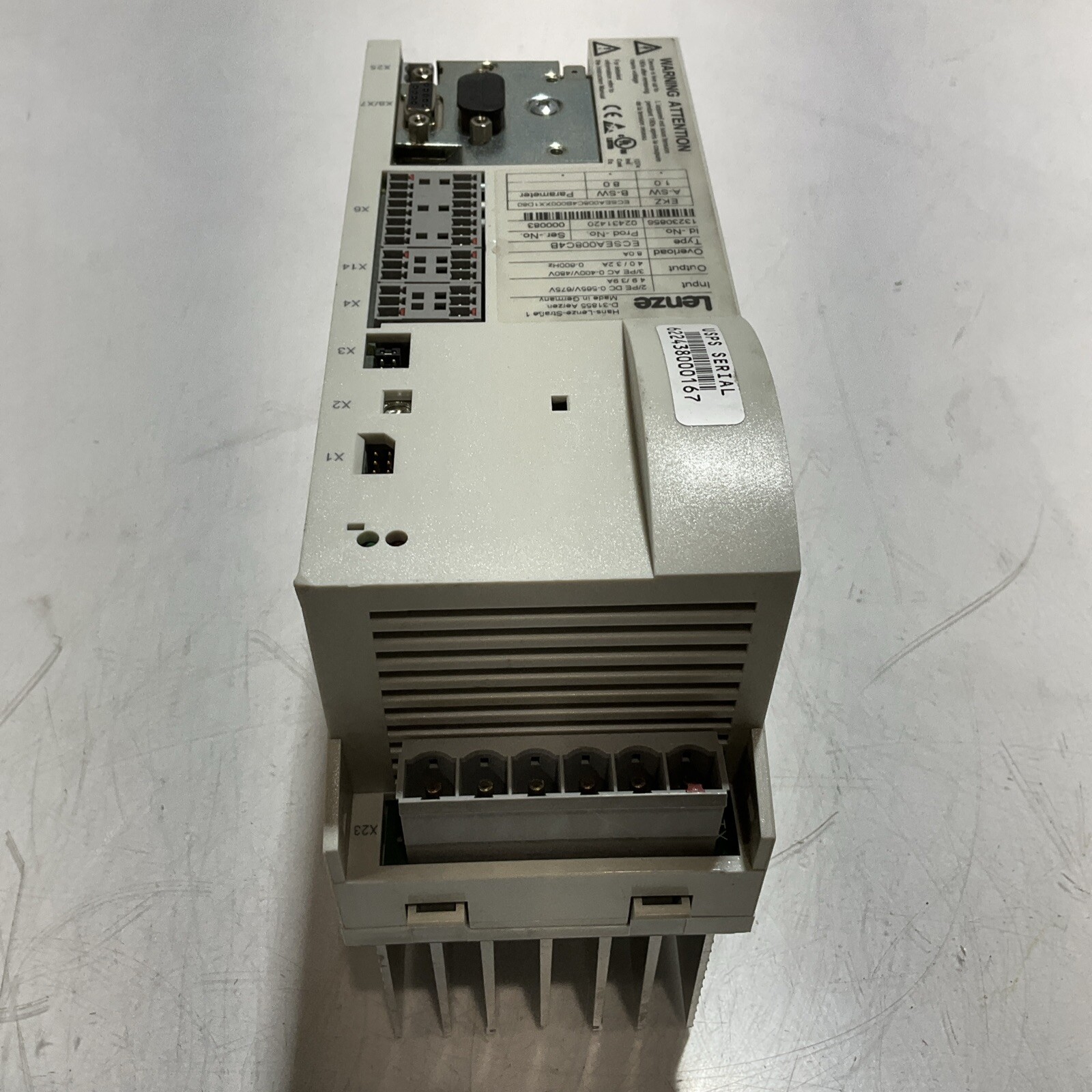 LENZE ECSEA008C4B VARIABLE FREQUENCY DRIVES U3S