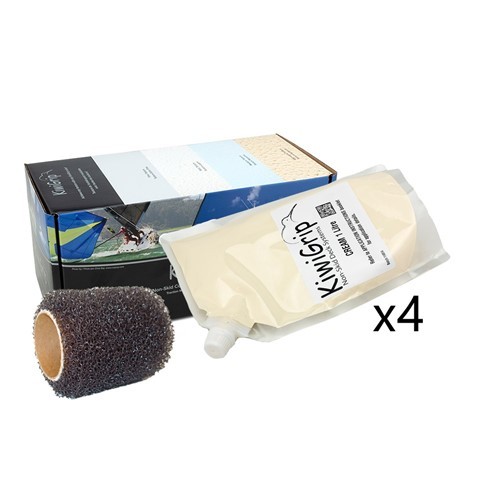KiwiGrip 4 - 1 Liter Pouches Cream W/4" Roller KG-4CP-R