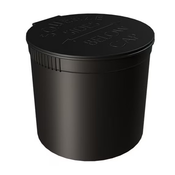 90 Dram Black Pop Top Bottle - BPA Free, Smell Proof Containers 60 case