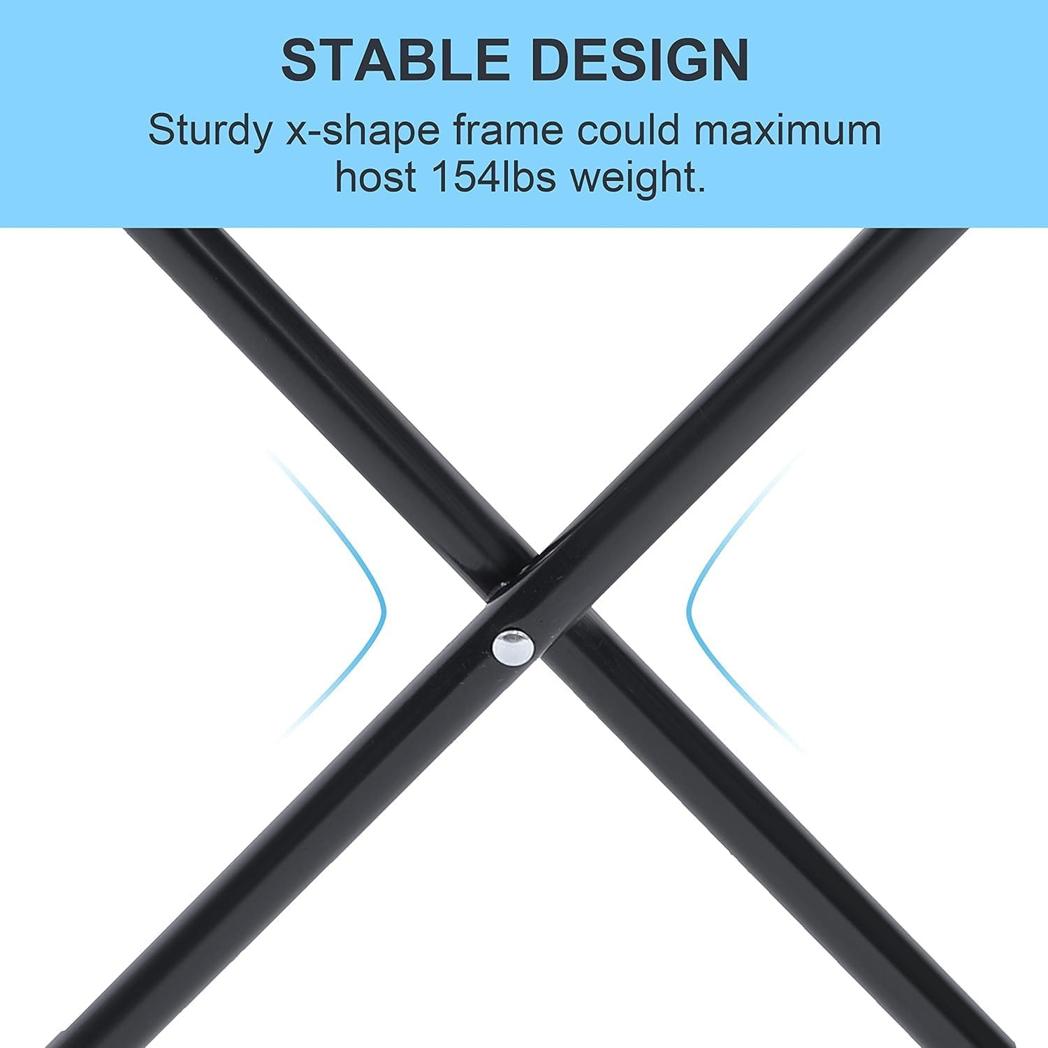 Folding Camping Stool, Portable Collapsible Camp Stool, Folding Foot Rest for Li