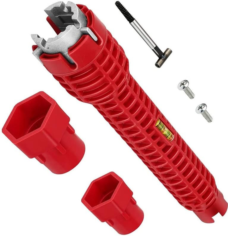 8-In-1 Faucet and Sink Installer, Anti-Slip Multifunctional Pipe Wrench Plumbing