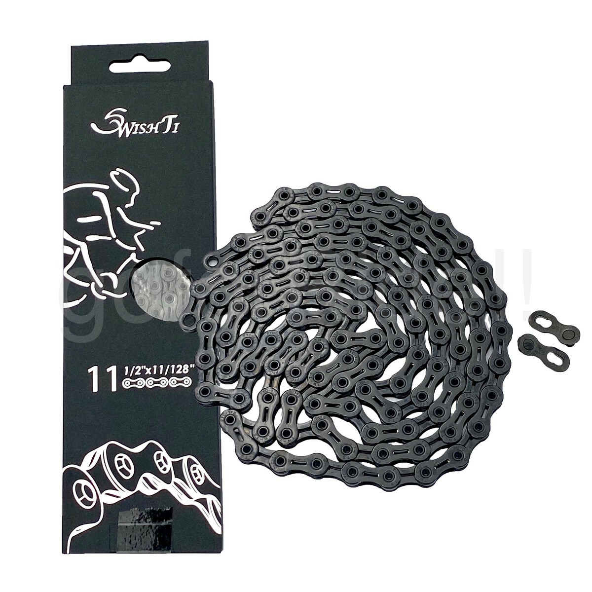 DLC 238g SwishTi 11S 1/2"x11/128" 116L Bike Chain Black for Shimano Sram KMC