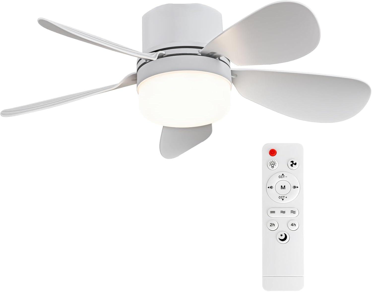 Socket Breeze Socket Fan Light with Remote Control, Portable Small Ceiling Fans