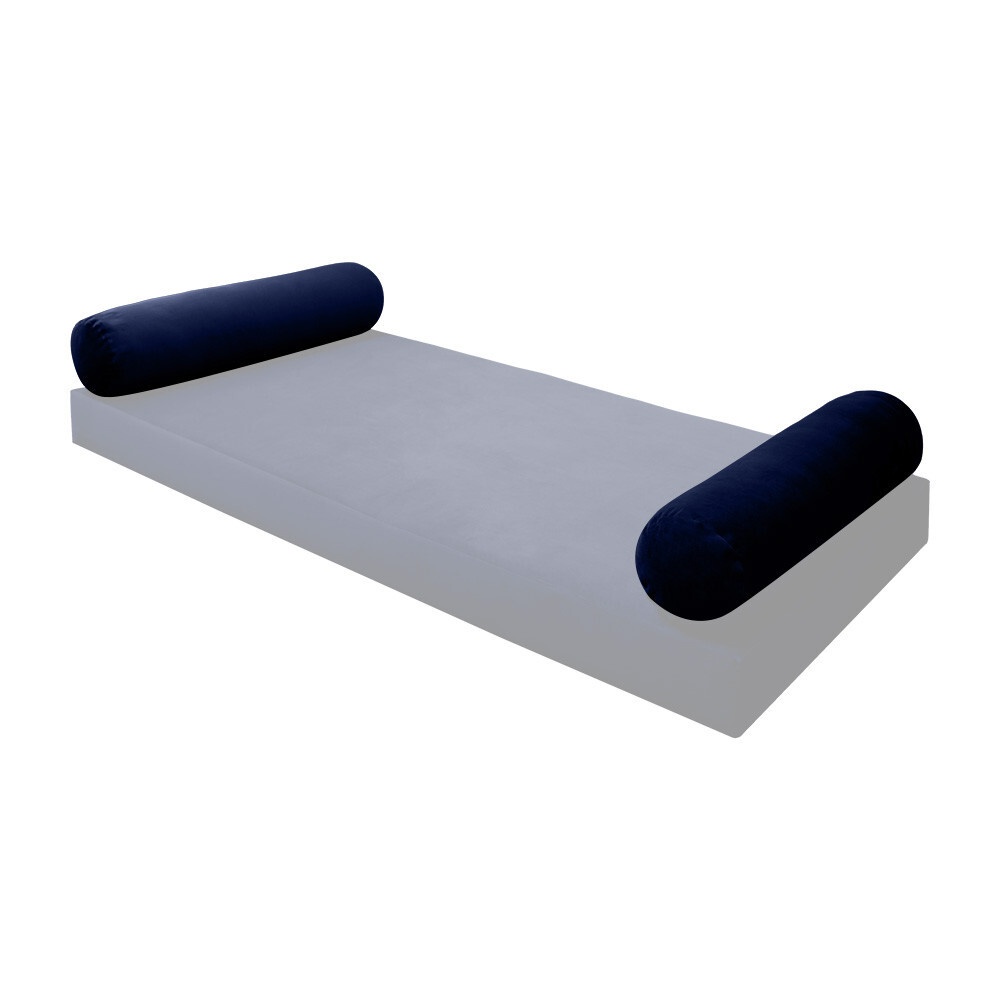 SLIPCOVER ONLY KnifeEdge Twin Style V5 Velvet Indoor Daybed Bolster Pillow AD373