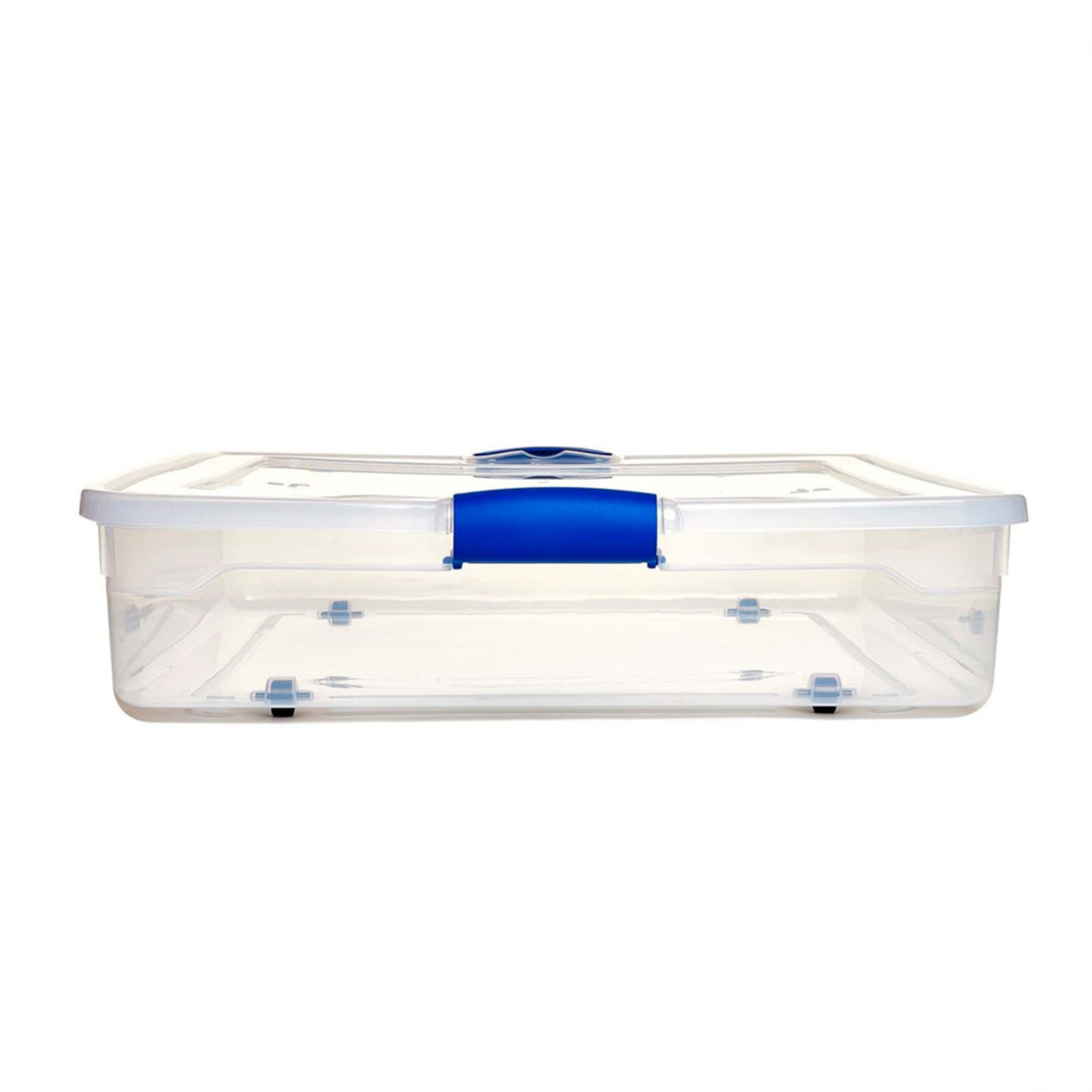 HOMZ 56-Quart Underbed Storage Container with Lid and Wheels, 2 Pack