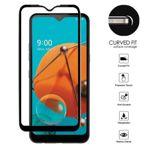 2x For LG Aristo 5 /Fortune 3/K31 5D Full Cover Tempered Glass Screen Protector