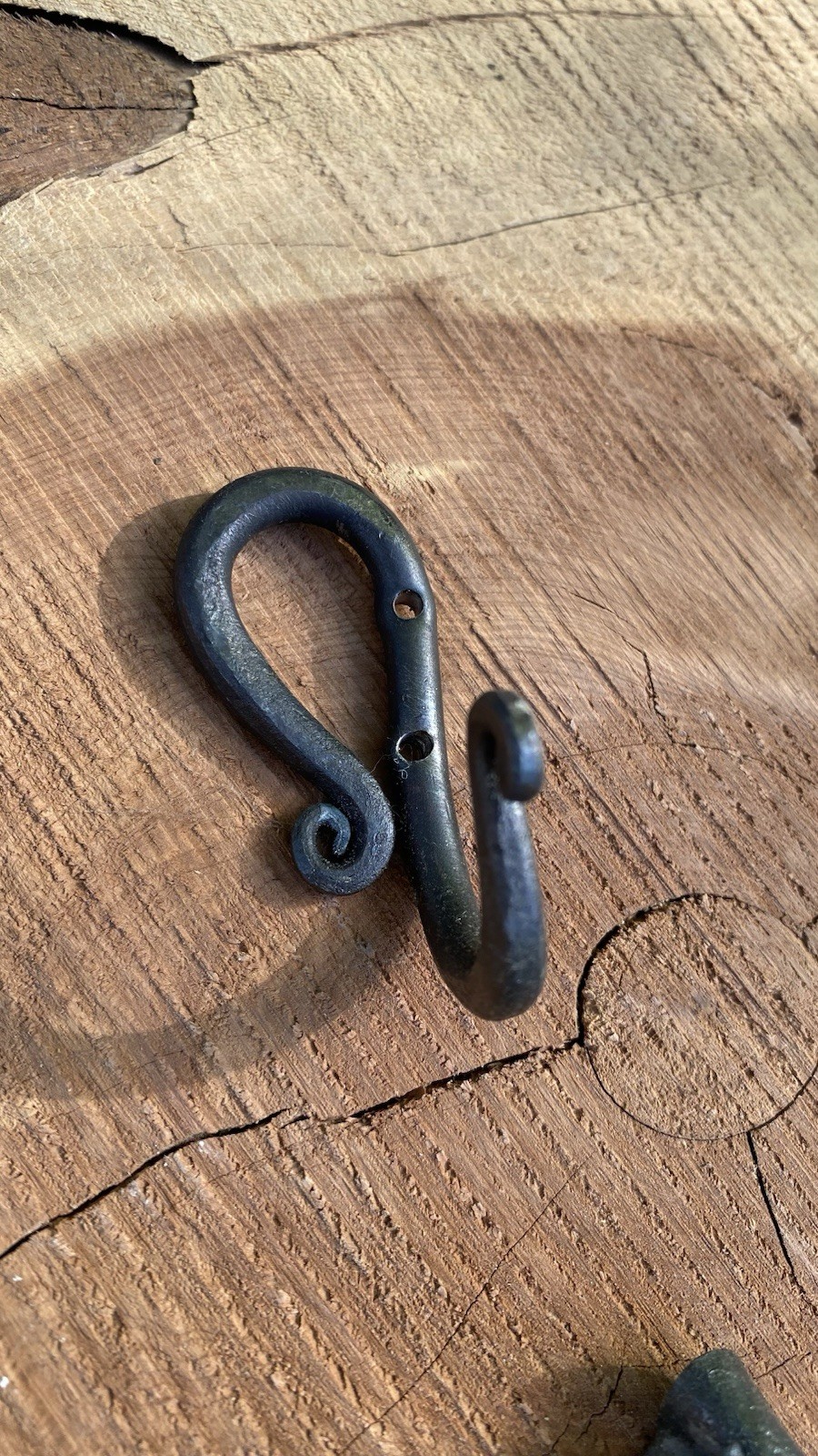 Hand Forged Blacksmith 2 Set Bath Hardware Beautiful Rustic