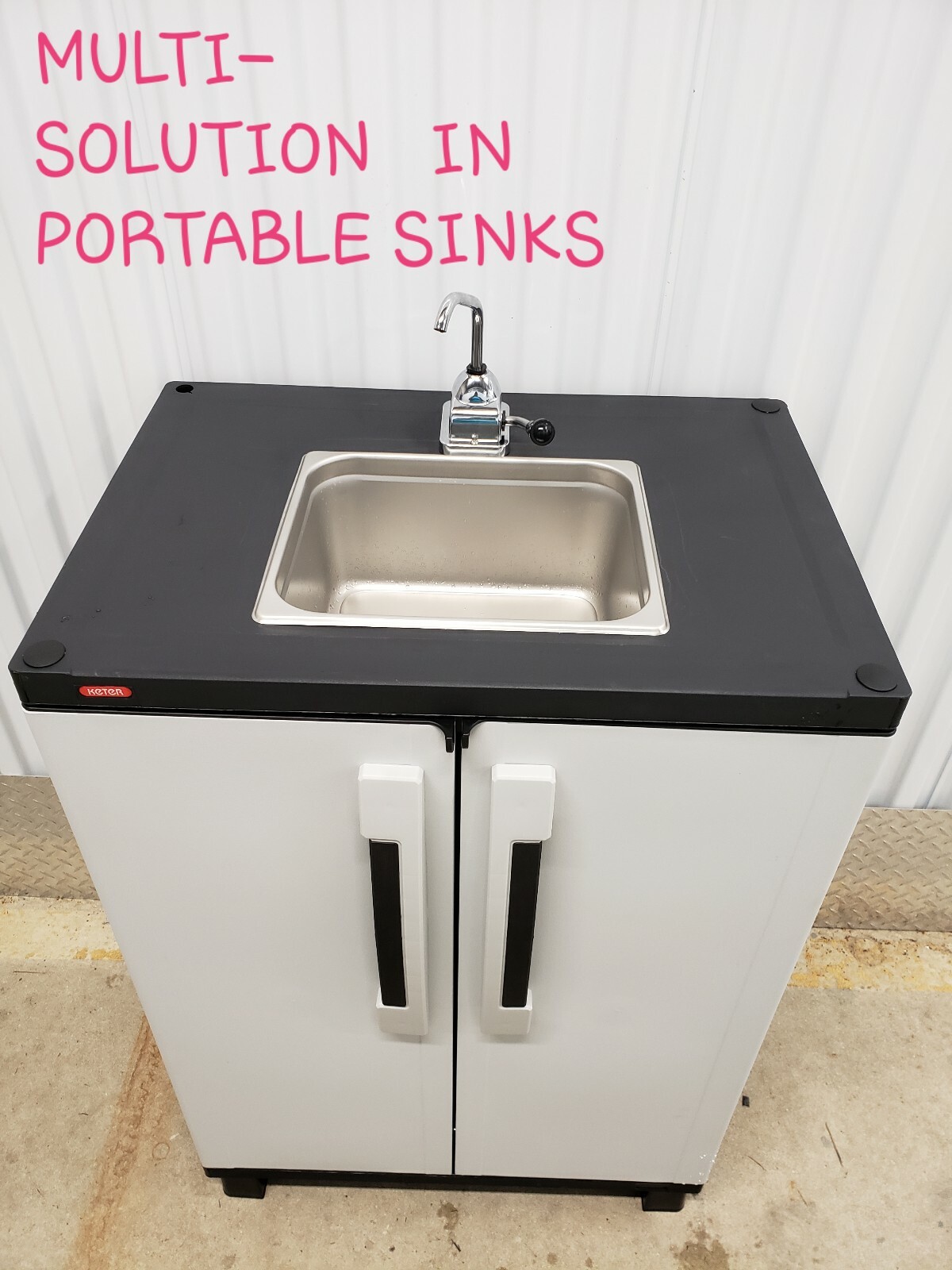 Outdoor Portable sink  hand pump self contained no electricity needed
