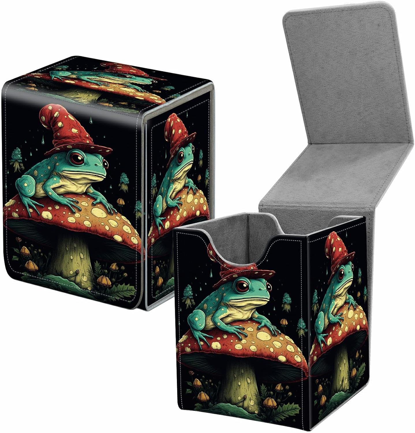 Card Deck Box for Trading Cards, MTG Commander Deck Box Fits 100+ Single Sleeved