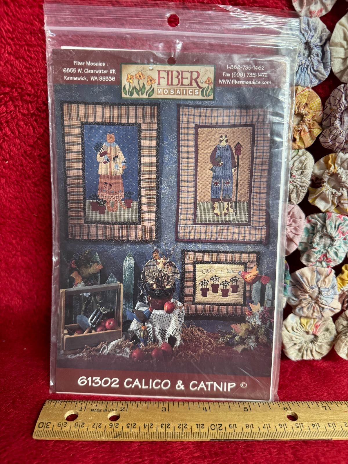 NIP Calico & Catnip Quilt Projects #61302 by Fiber Mosaics