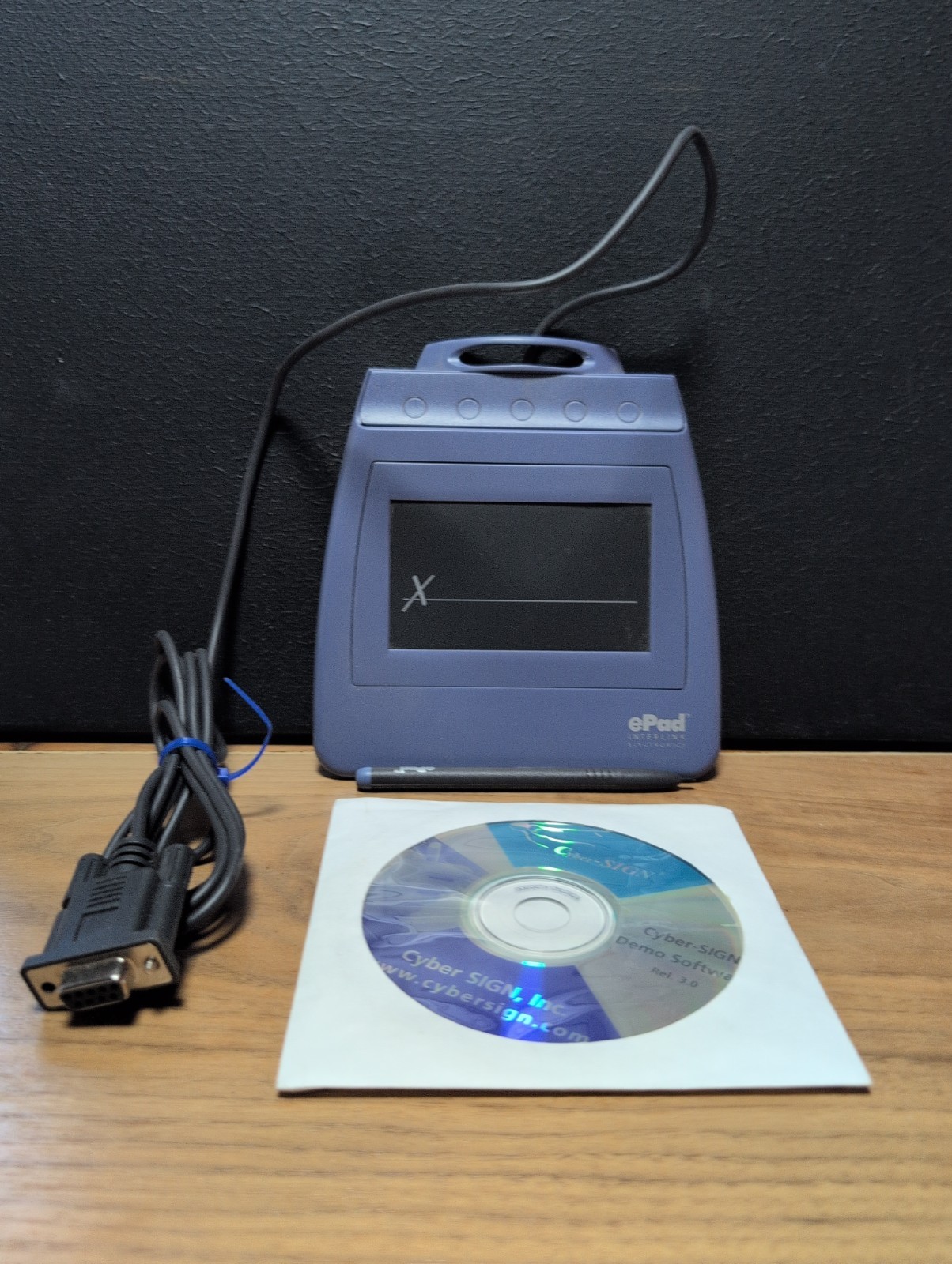 Vintage Epad Interlink Electronics Signature Pad VP9001