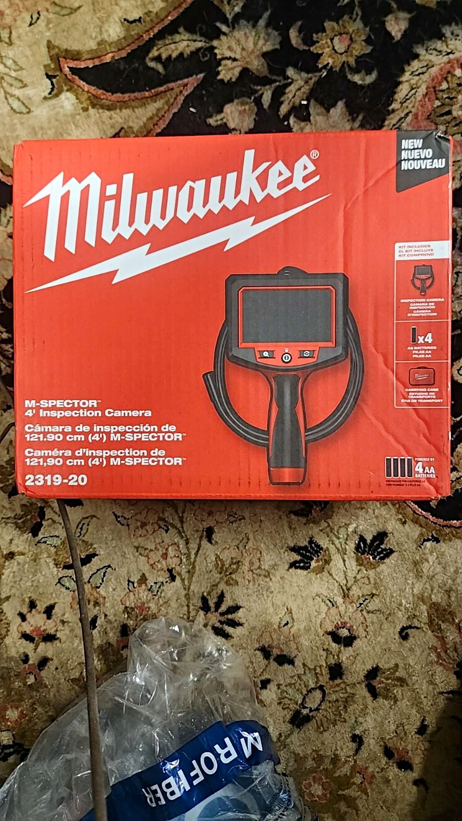 Milwaukee M-SPECTOR M12 Digital Inspection Camera 4 ft Flexible LCD 2319-20