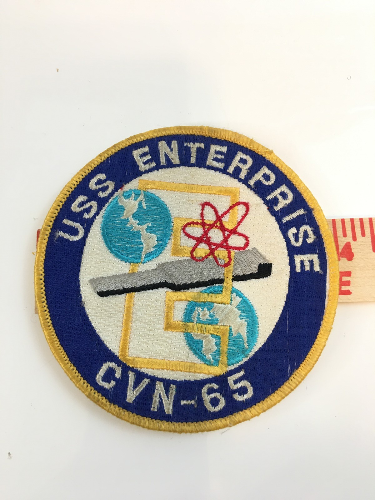 USS Enterprise CVN-65 Nuclear Powered Aircraft Carrier Patch US Navy Militaria