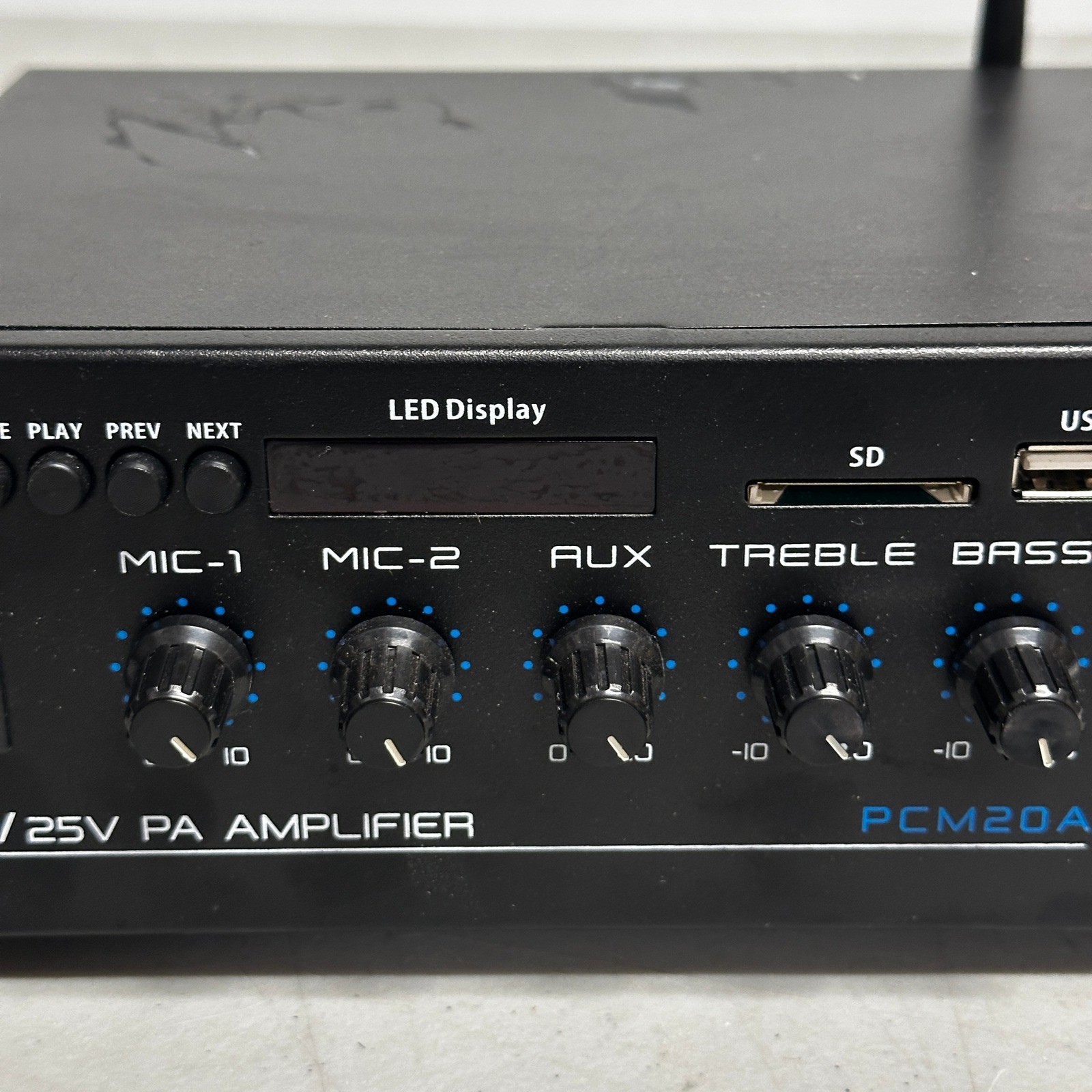 Pyle PCM20A Compact Mini Home Power Amplifier - 40W Smart Small Audio Stereo Re