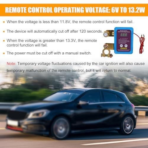 12V 240A Remote Battery Disconnect Switch, Upgrade Remote Kill Switch Prevents