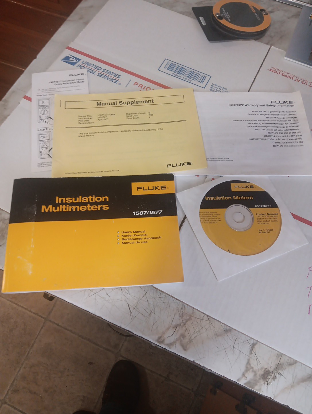 Fluke 1587/.1577 CD Rom Manual and safety information Original