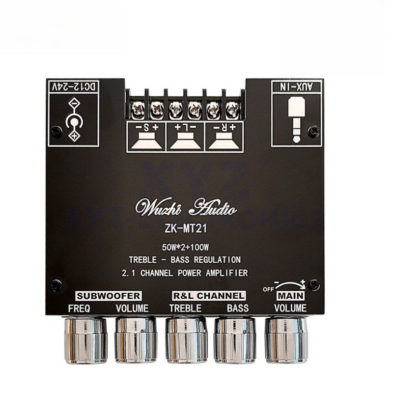 ZK-MT21 Bluetooth Audio Power Amplifier Board Subwoofer 2.1-channel 50WX2+100W