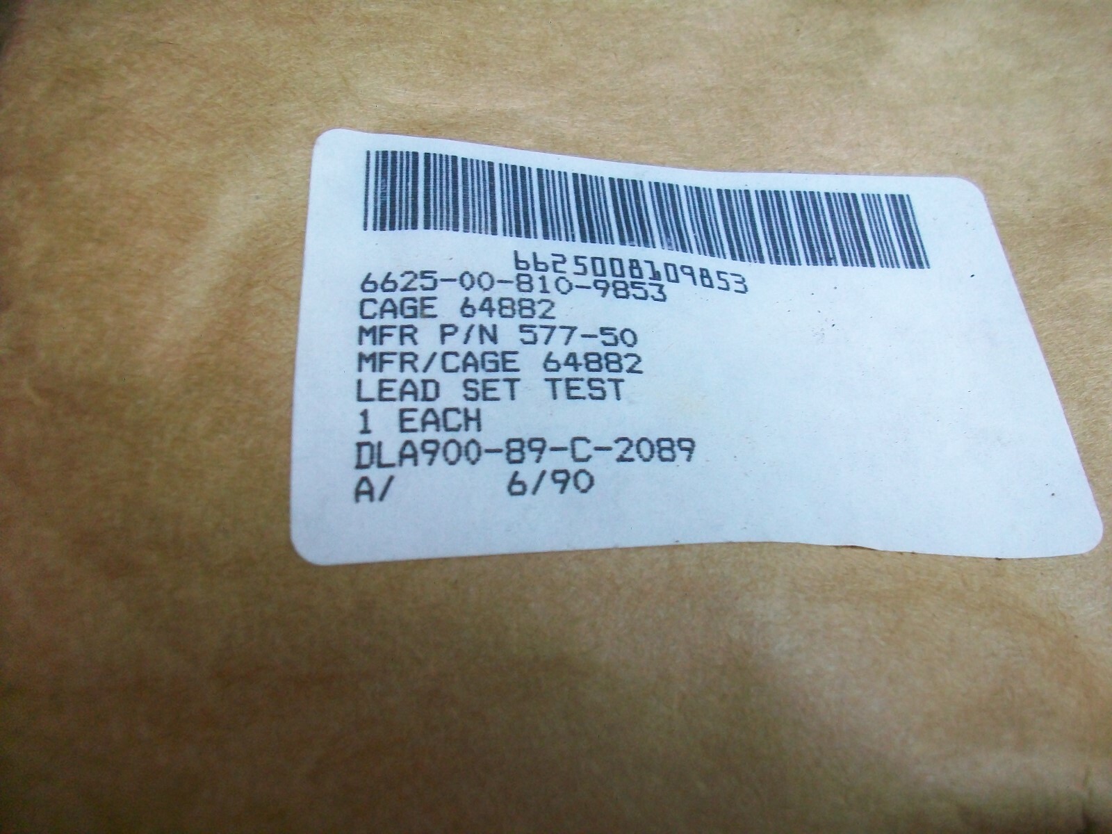 BOX OF 12 EA. MIL-SPEC TEST LEAD KITS