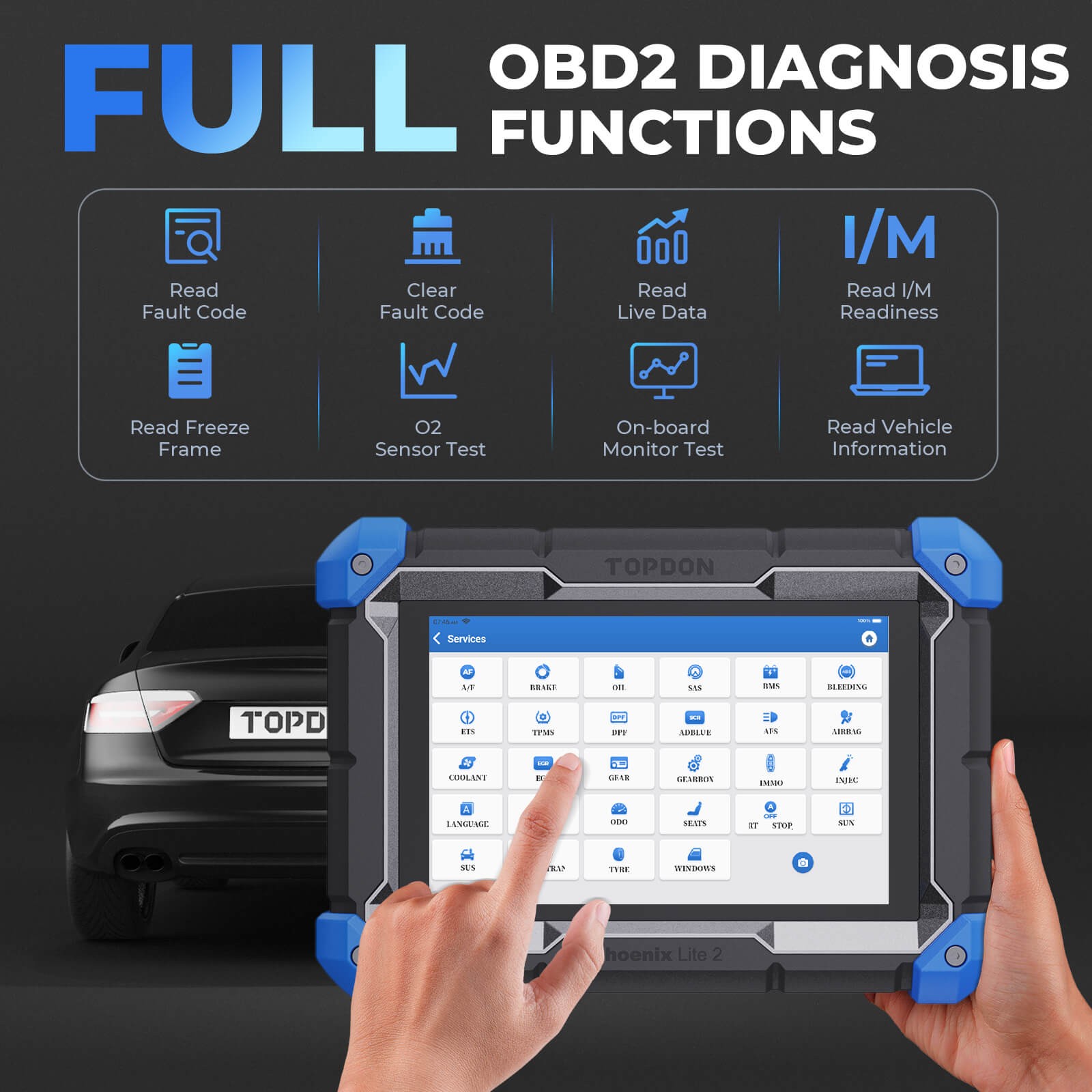 2026 TOPDON Phoenix Lite 2 ECU KEY Coding Scanner Car Diagnostic Tool ULTRA