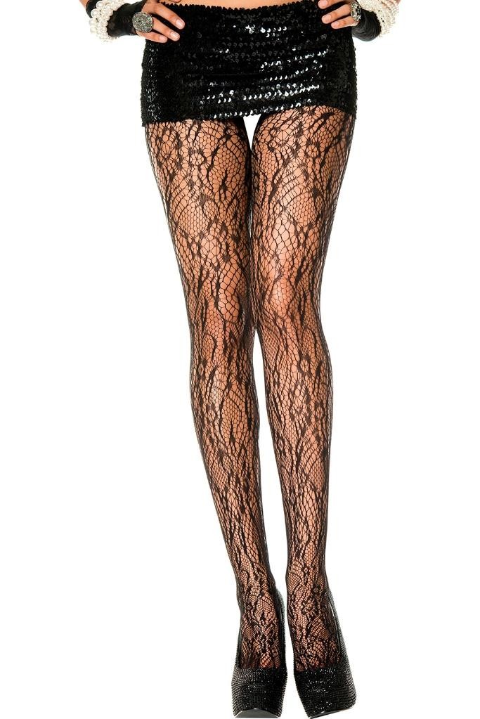 NEW sexy MUSIC LEGS stretch LACE fishnet NET pantyhose STOCKINGS tights NYLONS