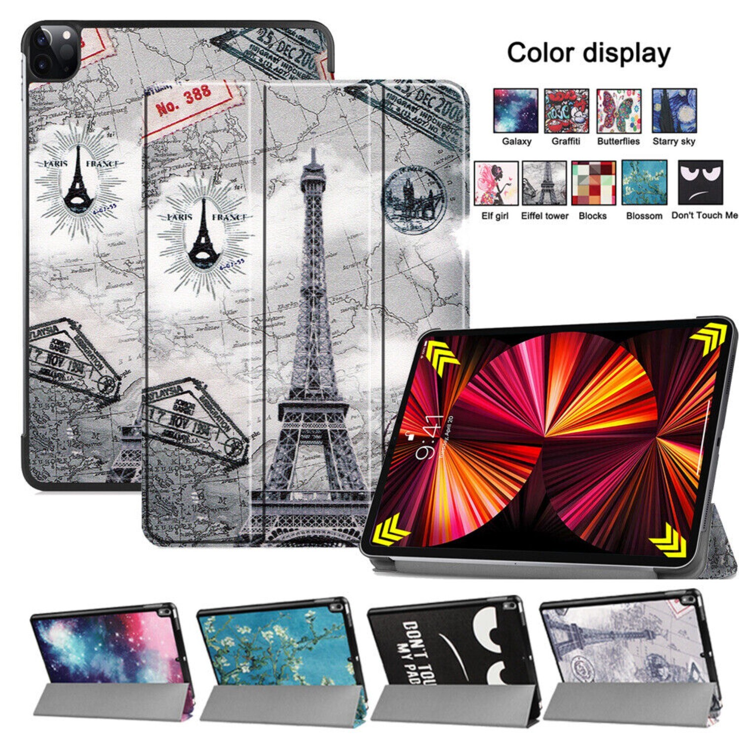 For iPad 7/ 8th 9th Generation Mini 6th Smart Leather Case Cover Auto Sleep/Wake
