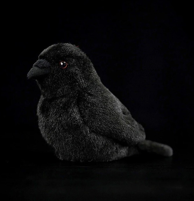 Baby Raven Crow Bird 5 Inch Stuffed Animal Plush Toys Toddler Doll Kids Gifts