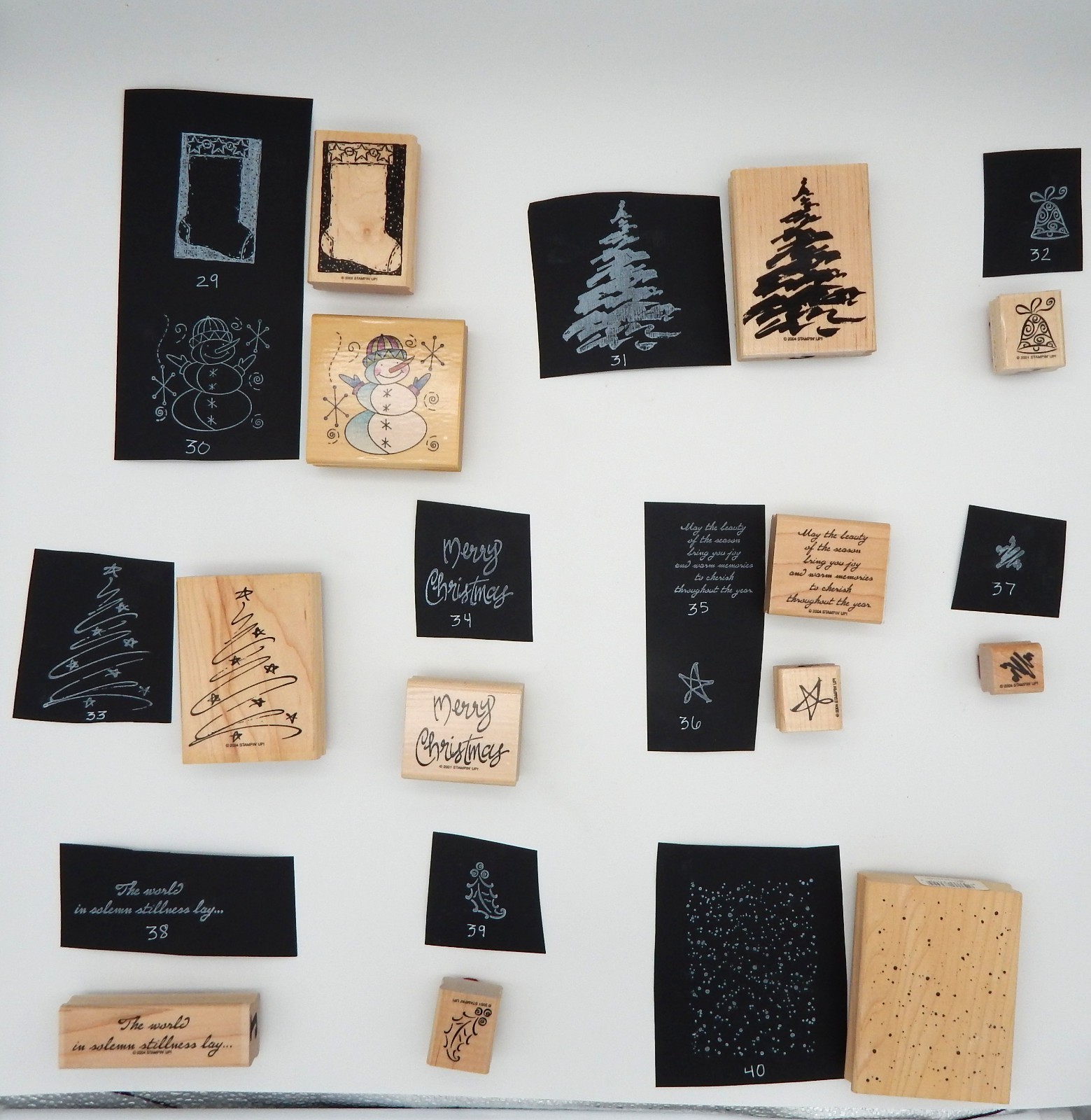 Stamps Wooden stampin up Christmas You Choose! Buy More Save More! Combined Ship